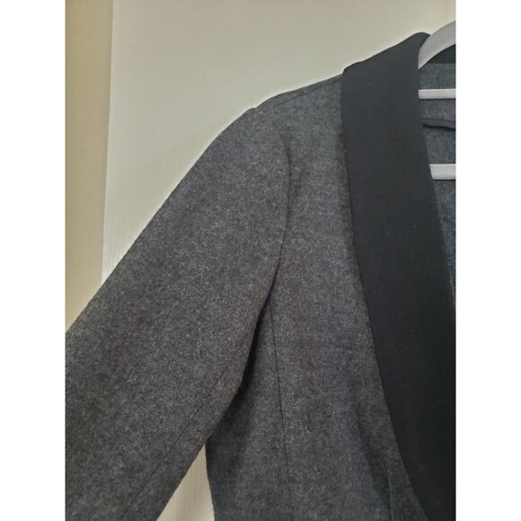 J. Crew Tuxedo 100% Wool Grey Black Preppy 1-Button Jacket Blazer, Women's 12 - Picture 5 of 13